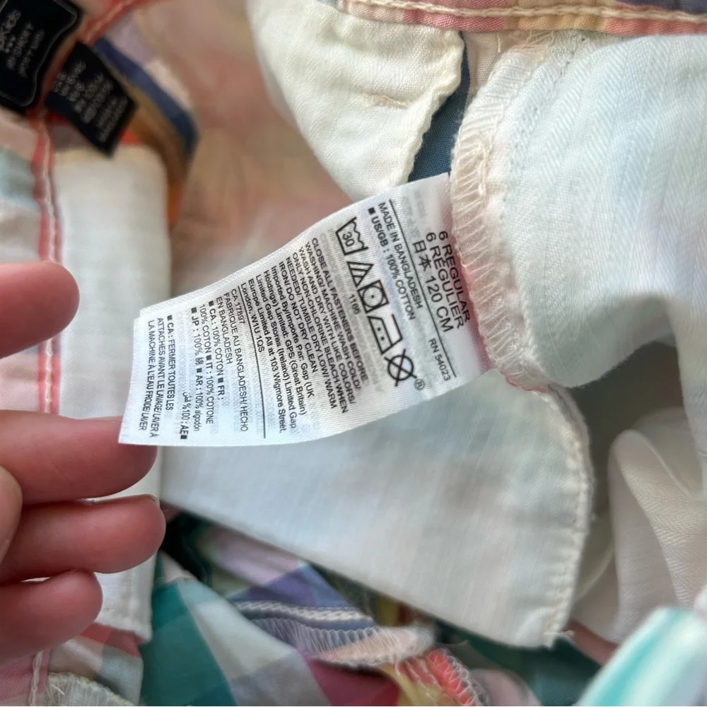 GAP Kids Girls Plaid Shorts Size 6